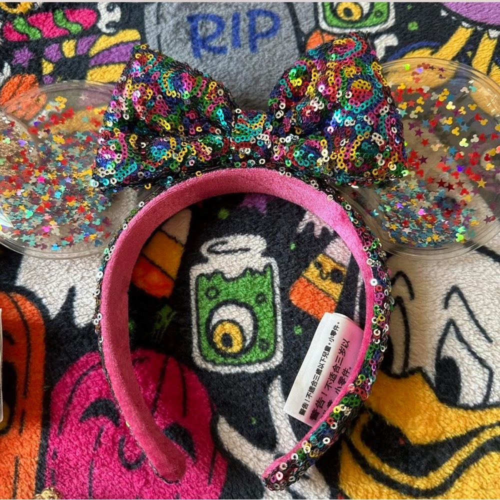 Disney Multicolor Sequin Minnie Mouse Ears